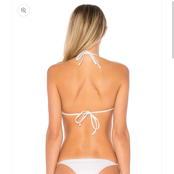Tularosa Nina Bikini Top in Ivory, Size: L - Picture 3 of 7
